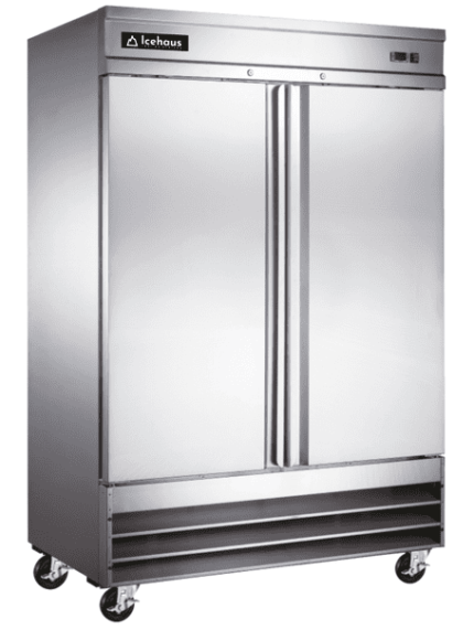 refrigerador en inoxidable 2 puertas solida